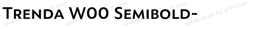 Trenda W00 Semibold字体转换